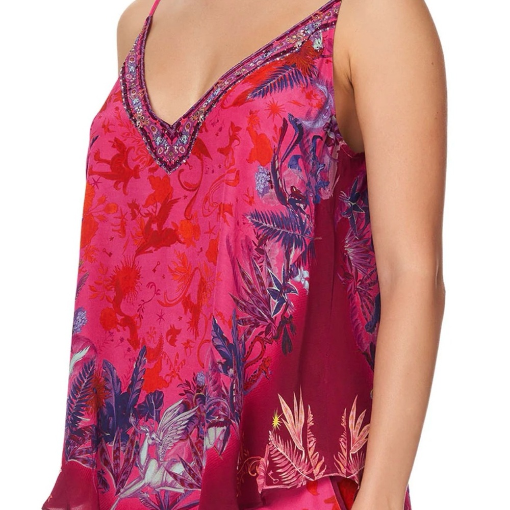 Camilla Pink and Purple Floral Camisole